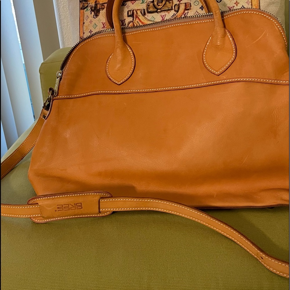 Vintages ClassicBree Tan Leather Purse